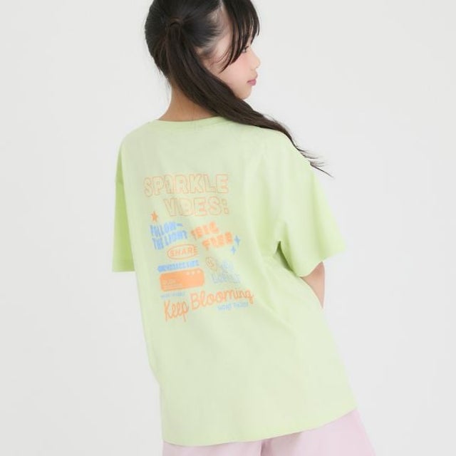 【別注】バックプリントビッグTシャツ （レモン イエロー）