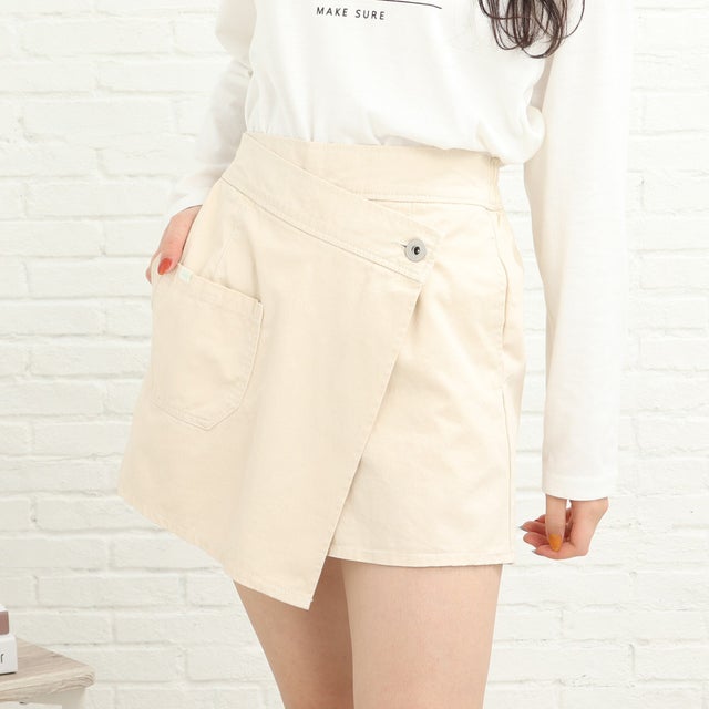 ラップ風スカート （オフホワイト(003)）