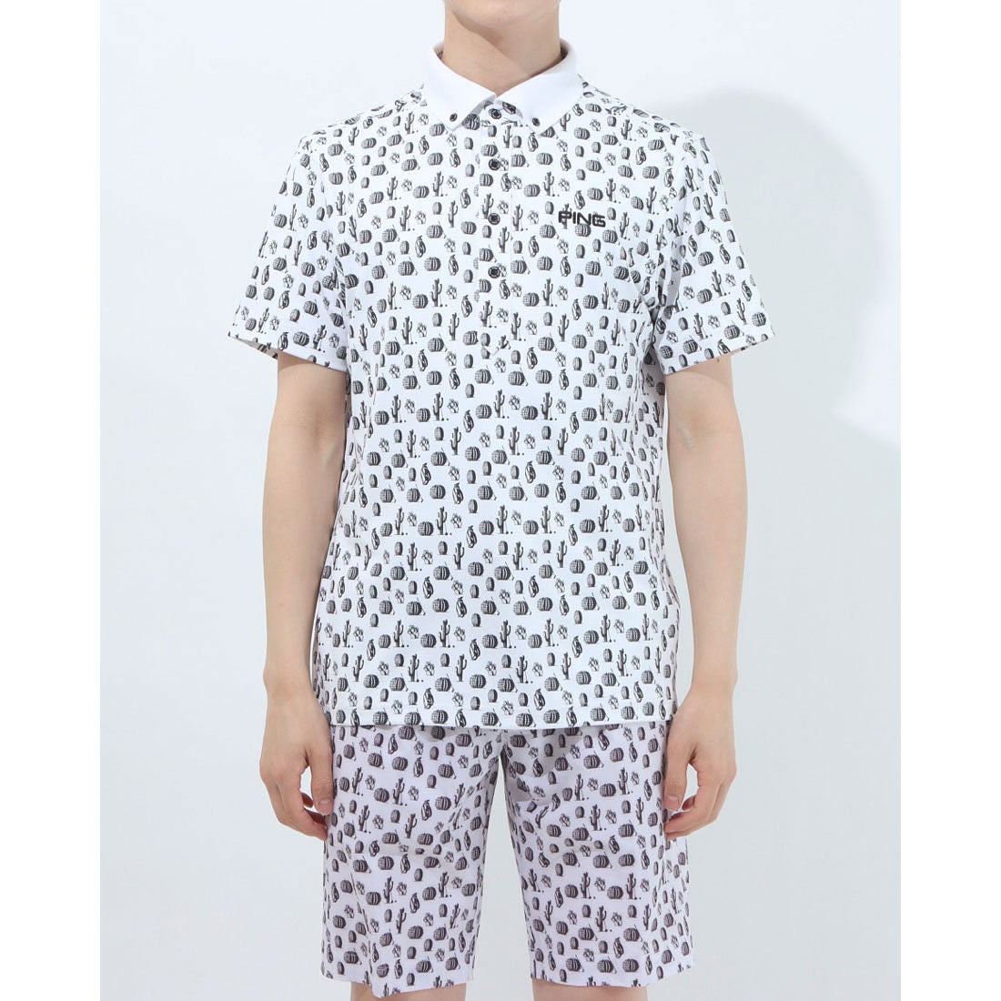 ピン PING メンズ ゴルフ 半袖シャツ SSボタンダウンポロシャツ 6211160007 （ホワイト） -ファッション通販 FASHION  WALKER