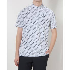 メンズ ゴルフ 半袖シャツ バイアスロゴジャガードハイネックシャツ 6213168311 （ホワイト）