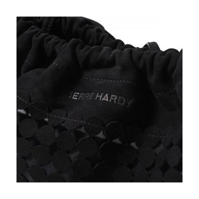PIERRE HARDY クラッチバッグ TWIN BULLES VV09B （SUEDE-KID-MESH/BLACK-BLACK）｜詳細画像