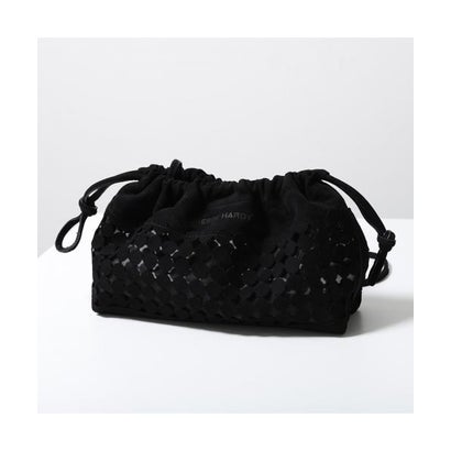 PIERRE HARDY クラッチバッグ TWIN BULLES VV09B （SUEDE-KID-MESH/BLACK-BLACK）｜詳細画像
