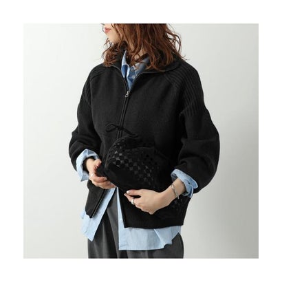 PIERRE HARDY クラッチバッグ TWIN BULLES VV09B （SUEDE-KID-MESH/BLACK-BLACK）｜詳細画像