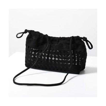 PIERRE HARDY クラッチバッグ TWIN BULLES VV09B （SUEDE-KID-MESH/BLACK-BLACK）｜詳細画像