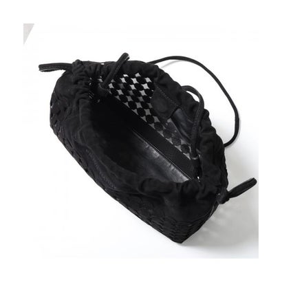 PIERRE HARDY クラッチバッグ TWIN BULLES VV09B （SUEDE-KID-MESH/BLACK-BLACK）｜詳細画像