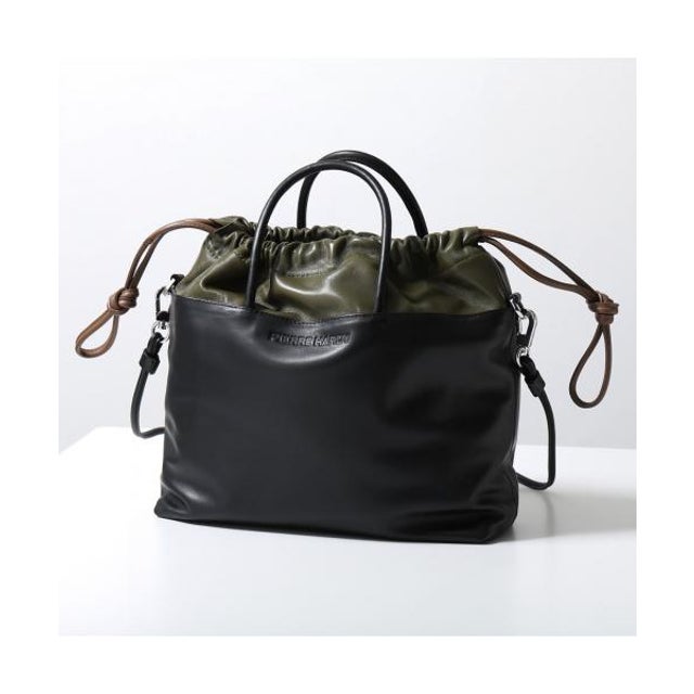 ショルダーバッグ TWIN AHV4 （CALF-LAMB/BLACK-KAKI-CAMEL）