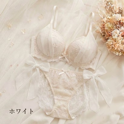 ブラ＆ショーツセット 脇高 脇高ブラ ブラジャー ショーツ セット レディース インナー 下着 大きいサイズ ブラ ブラショーツ ブラ＆ショーツ レース （ブラック）｜詳細画像