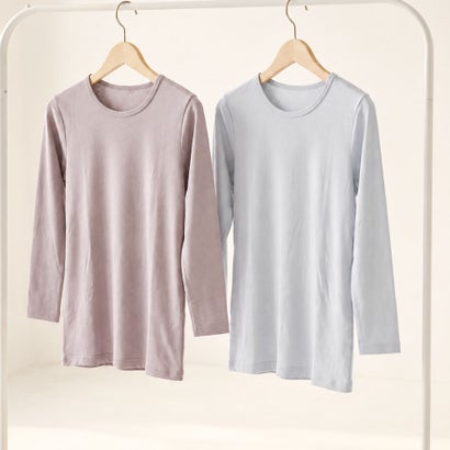 インナー 長袖 リカバリーインナー テラヘルツ 温活 日本製 8分袖 あったか やわらか （モカブラウン）｜詳細画像