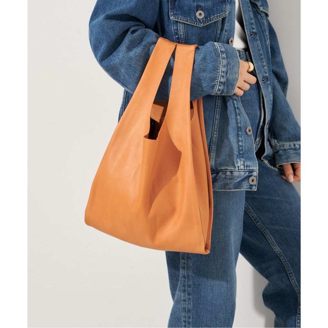 プラージュ Plage les Tendre leather バッグ （オレンジ 