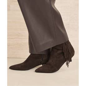 《予約》CORSO ROMA9 コルソローマ 別注 FRINGE ショートブーツ （ブラウン）