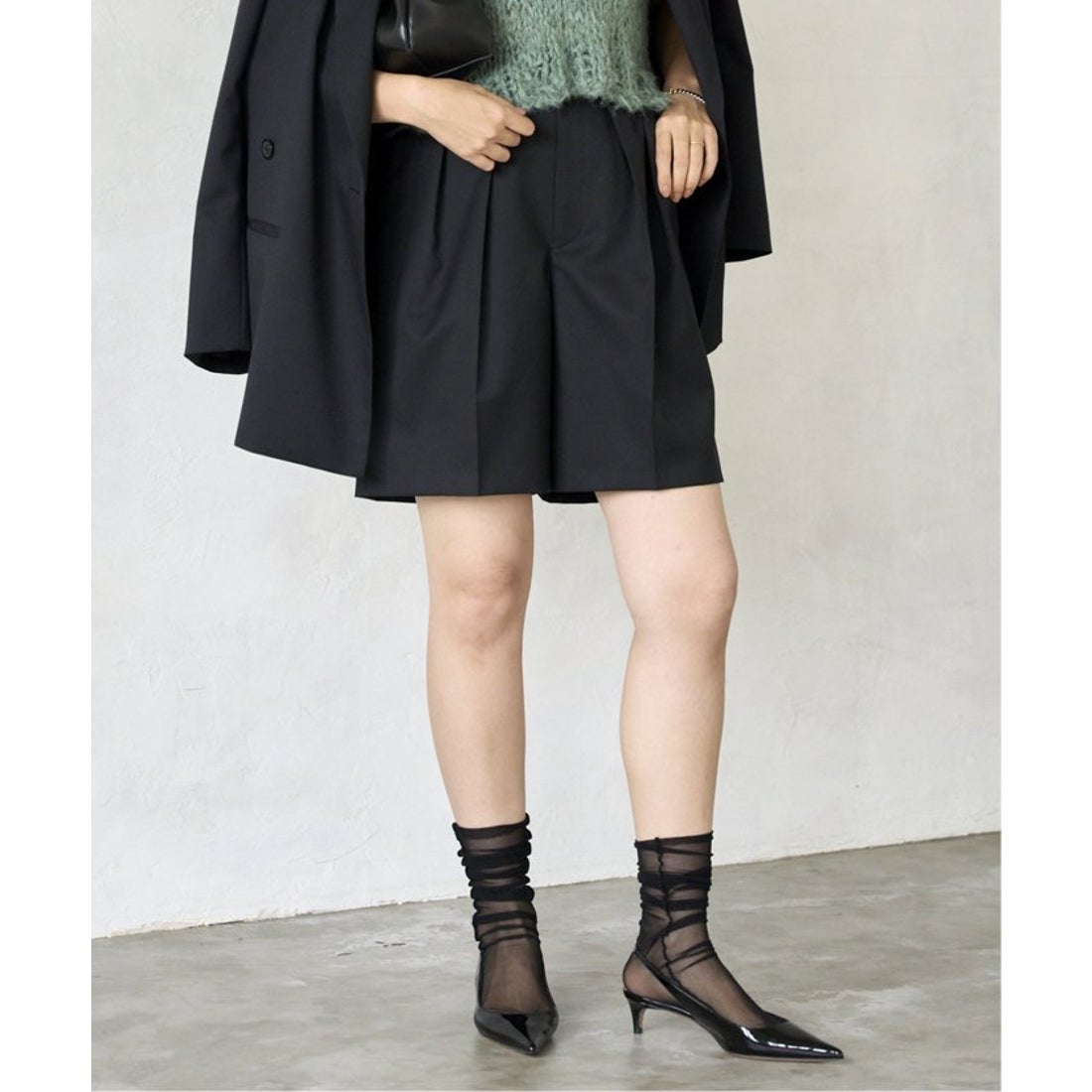 プラージュ Plage SOFT WOOL ショートパンツ （ブラック
