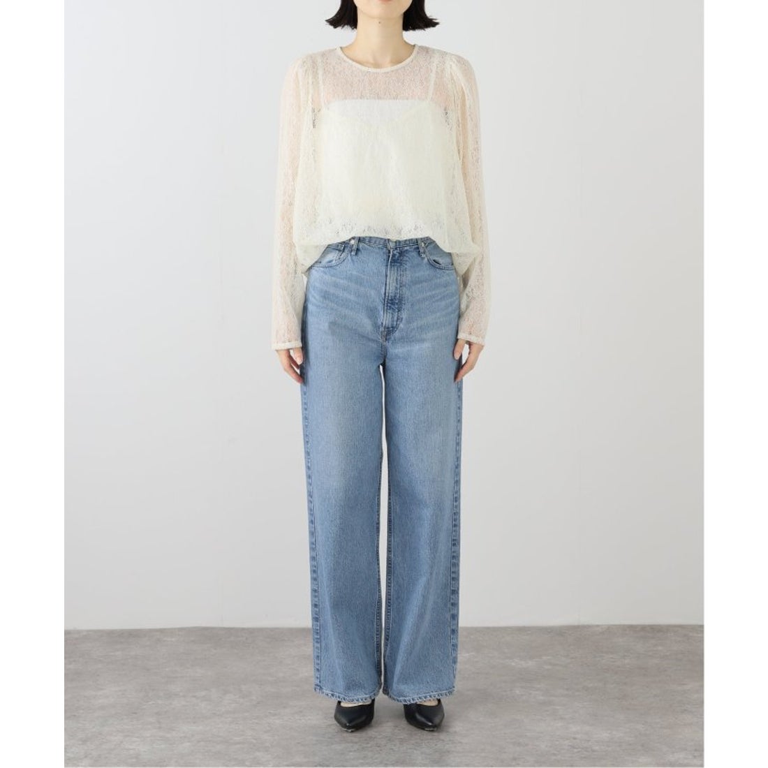 プラージュ Plage JANE SMITH/ジェーンスミス FLOCKY LACE LAYED プル 