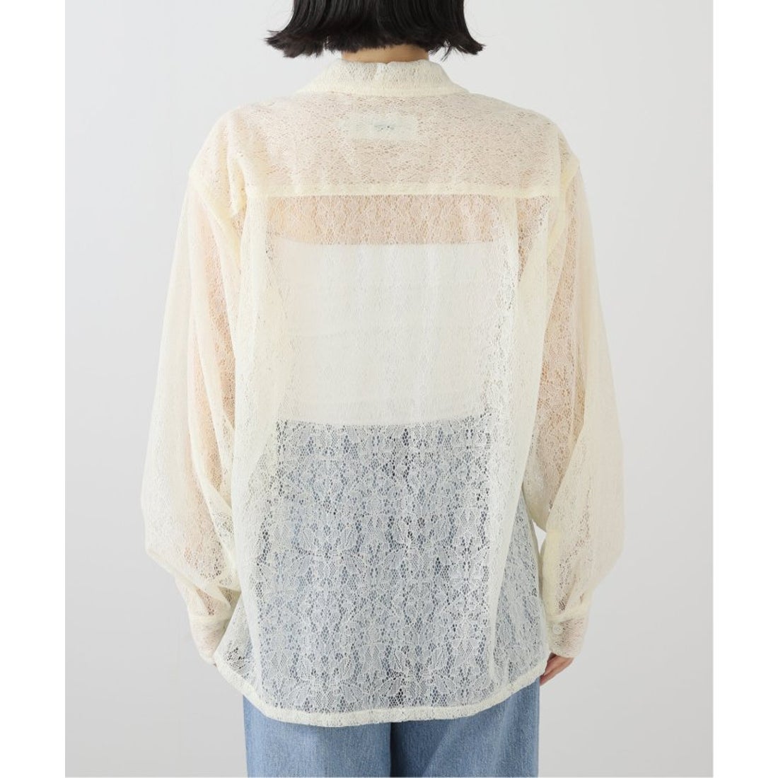High neck janesmith plage JANESMITH ジェーンスミス の JANE SMITH ジェーンスミス SHEER CREW NECK トップス Tシャツ カットソー