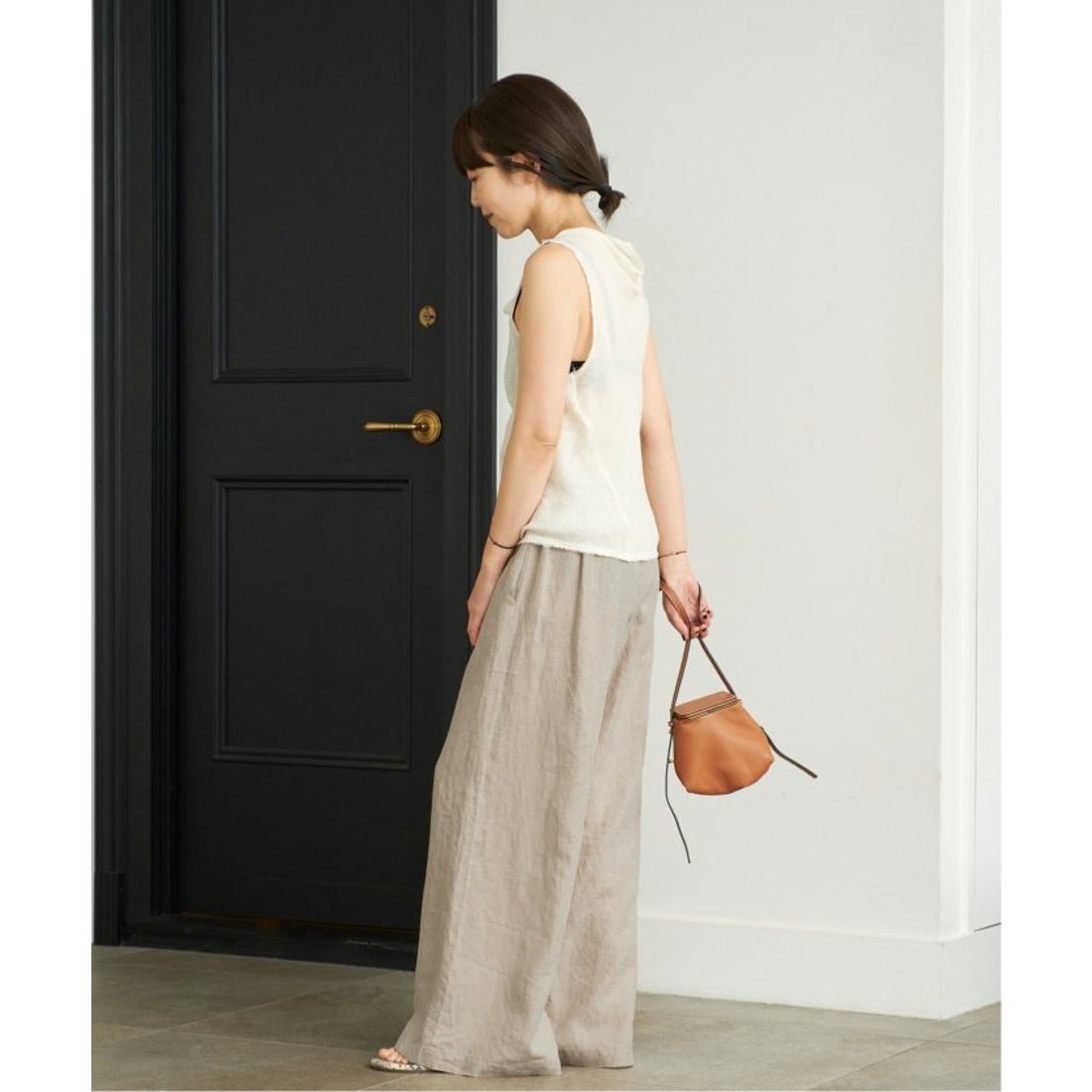 プラージュ Plage LINEN MESH ブラウス （ホワイト） - ファッション