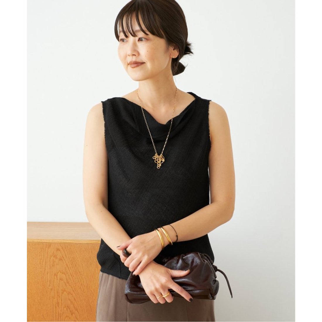 プラージュ Plage LINEN MESH ブラウス （ホワイト） - ファッション