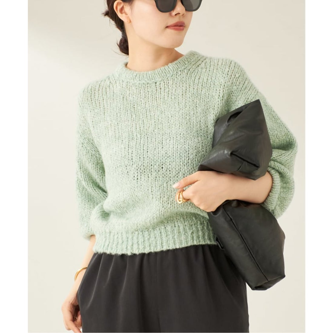 プラージュ Plage Fluffy half ニット （グレー） -ファッション通販 