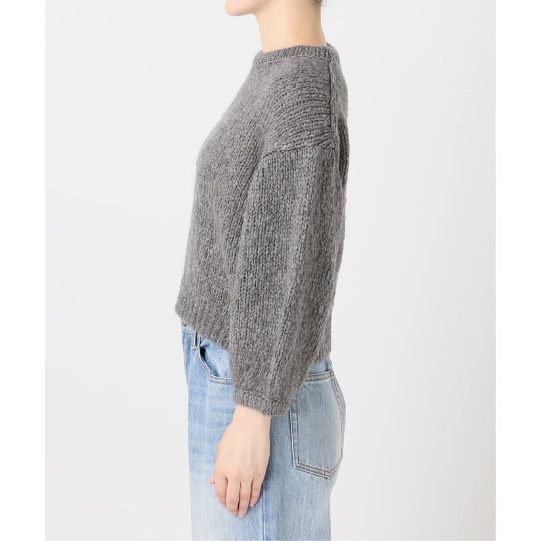 プラージュ Plage Fluffy half ニット （グレー） - ファッション通販 