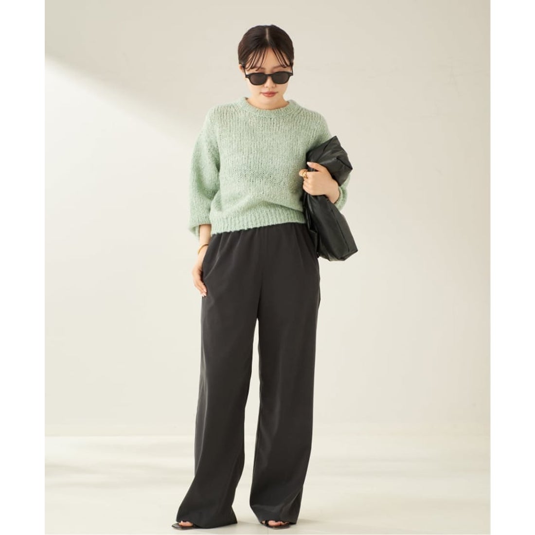 プラージュ Plage Fluffy half ニット （グレー） - ファッション通販 