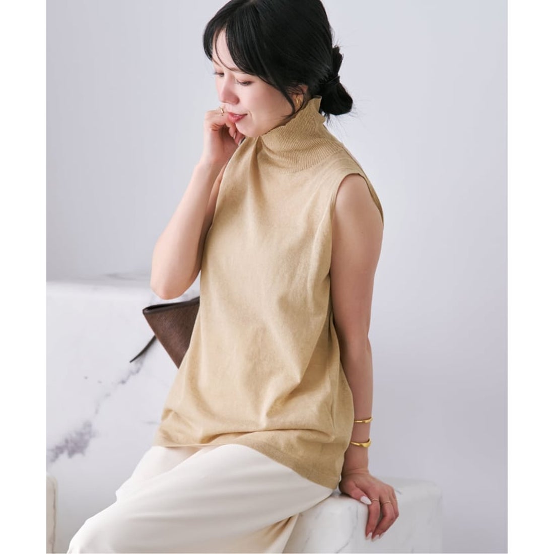 【plage】Sheer N/S タートル プラージュ Plage Sheer N/S タートル（ブラック） - ファッション通販