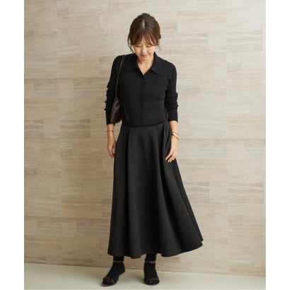プラージュ Plage 《予約》collar wide rib ニット （ブラック）｜詳細画像