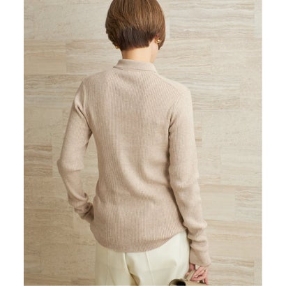 プラージュ Plage 《予約》collar wide rib ニット （ブラック）｜詳細画像