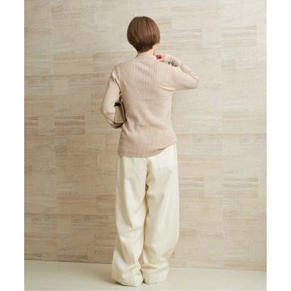 プラージュ Plage 《予約》collar wide rib ニット （ベージュ）｜詳細画像