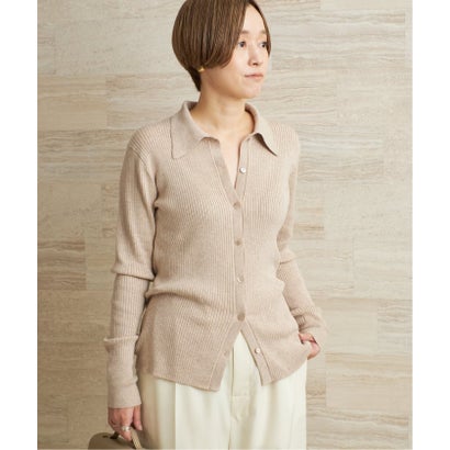 プラージュ Plage 《予約》collar wide rib ニット （ベージュ）｜詳細画像