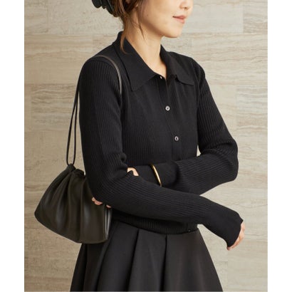 プラージュ Plage 《予約》collar wide rib ニット （ベージュ）｜詳細画像