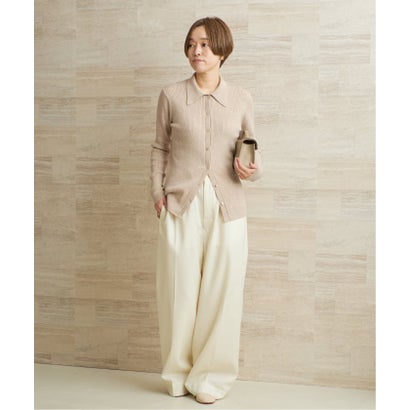 プラージュ Plage 《予約》collar wide rib ニット （ベージュ）｜詳細画像