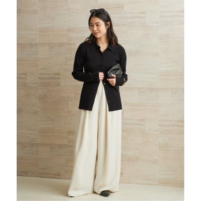 プラージュ Plage 《予約》collar wide rib ニット （ベージュ）｜詳細画像