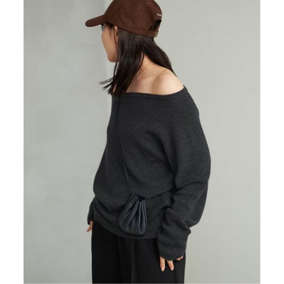 プラージュ Plage 《追加予約》Off shoulder slit ニット 5 （グレー）｜詳細画像