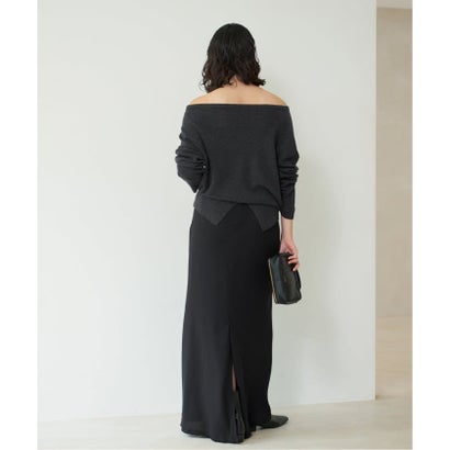 プラージュ Plage 《追加予約》Off shoulder slit ニット 5 （サックスブルー）｜詳細画像
