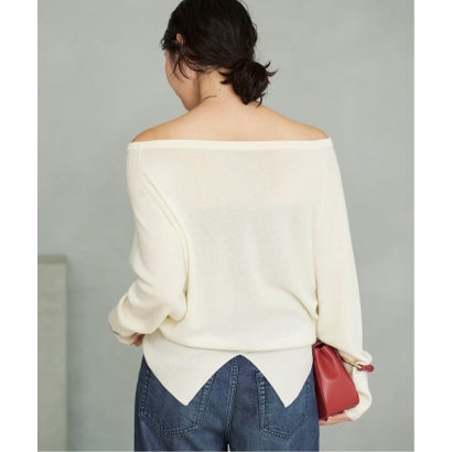 プラージュ Plage 《追加予約》Off shoulder slit ニット 5 （サックスブルー）｜詳細画像