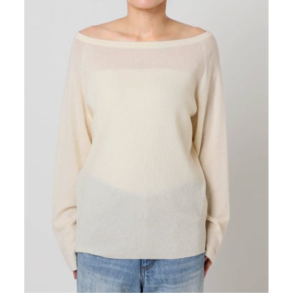 プラージュ Plage 《追加予約》Off shoulder slit ニット 5 （サックスブルー）｜詳細画像