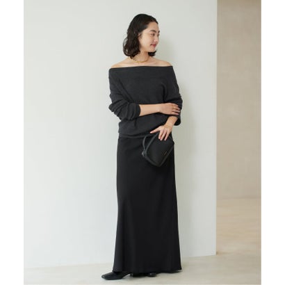 プラージュ Plage 《追加予約》Off shoulder slit ニット 5 （サックスブルー）｜詳細画像