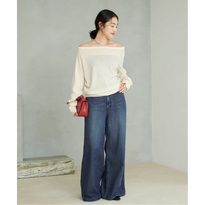 プラージュ Plage 《追加予約》Off shoulder slit ニット 5 （サックスブルー）｜詳細画像