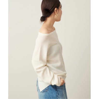 プラージュ Plage 《追加予約》Off shoulder slit ニット 5 （サックスブルー）｜詳細画像
