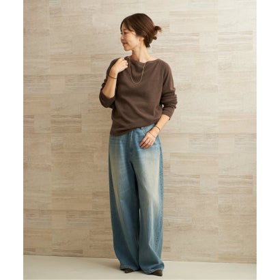 プラージュ Plage 《追加予約》Off shoulder slit ニット 5 （サックスブルー）｜詳細画像