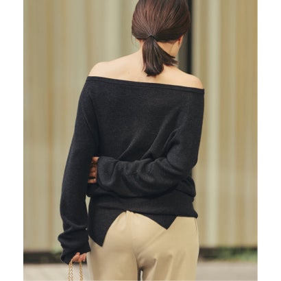 プラージュ Plage 《追加予約》Off shoulder slit ニット 5 （ブラウン）｜詳細画像