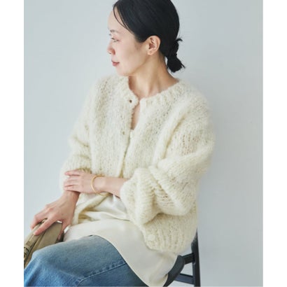 《追加予約》HAND KNIT ジャンボタム カーディガン 2 （ナチュラル）｜詳細画像