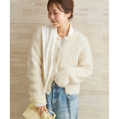 《追加予約》HAND KNIT ジャンボタム カーディガン 2 （ナチュラル）｜詳細画像