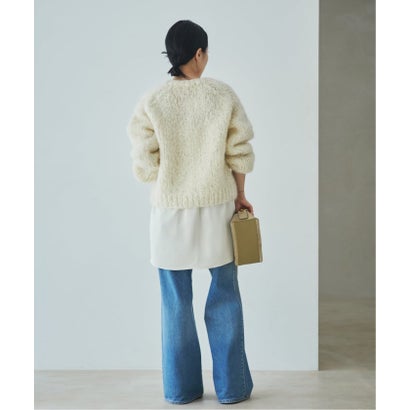 《追加予約》HAND KNIT ジャンボタム カーディガン 2 （ナチュラル）｜詳細画像