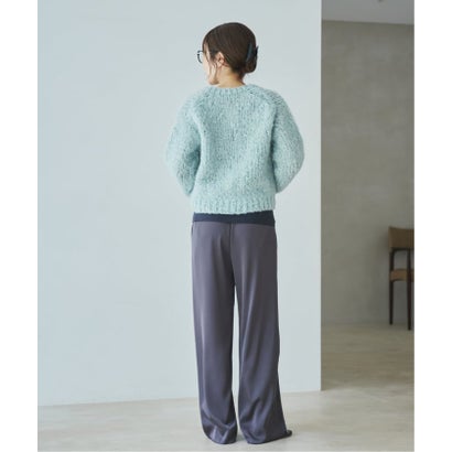 《追加予約》HAND KNIT ジャンボタム カーディガン 2 （サックスブルー）｜詳細画像