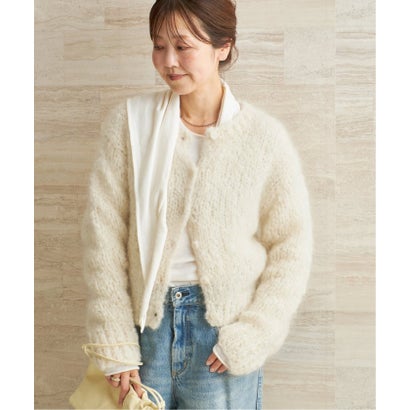 《追加予約》HAND KNIT ジャンボタム カーディガン 2 （サックスブルー）｜詳細画像
