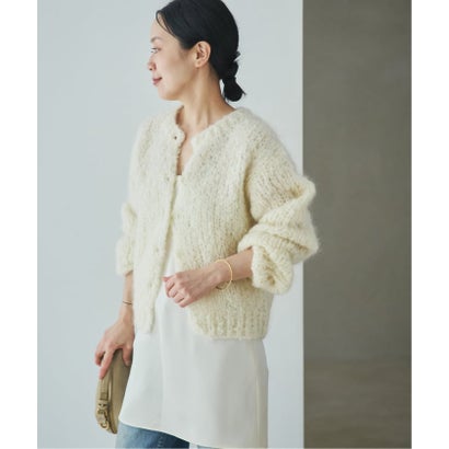 《追加予約》HAND KNIT ジャンボタム カーディガン 2 （サックスブルー）｜詳細画像