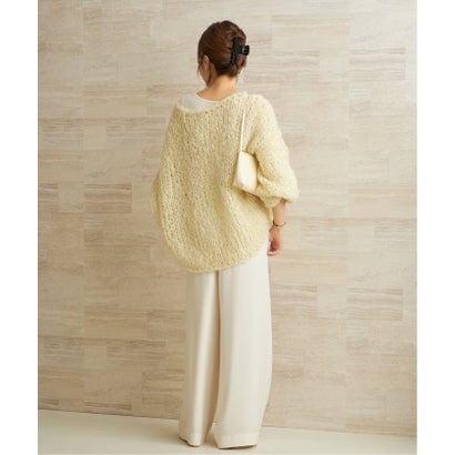 プラージュ Plage 《追加予約》HAND KNIT ジャンボタム プルオーバー 3 （イエロー）｜詳細画像