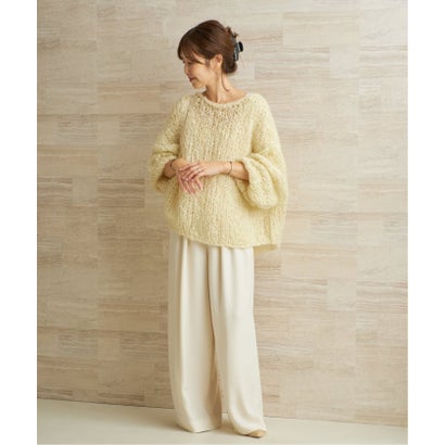 プラージュ Plage 《追加予約》HAND KNIT ジャンボタム プルオーバー 3 （イエロー）｜詳細画像
