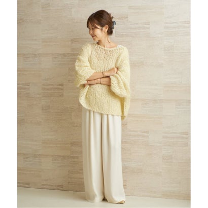 プラージュ Plage 《追加予約》HAND KNIT ジャンボタム プルオーバー 3 （イエロー）｜詳細画像