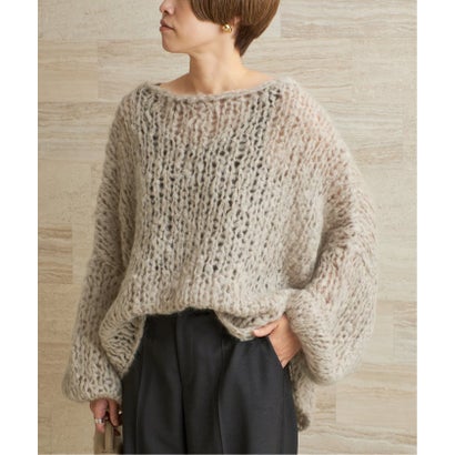 プラージュ Plage 《追加予約》HAND KNIT ジャンボタム プルオーバー 3 （ピンク）｜詳細画像