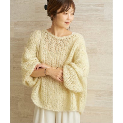 プラージュ Plage 《追加予約》HAND KNIT ジャンボタム プルオーバー 3 （ピンク）｜詳細画像